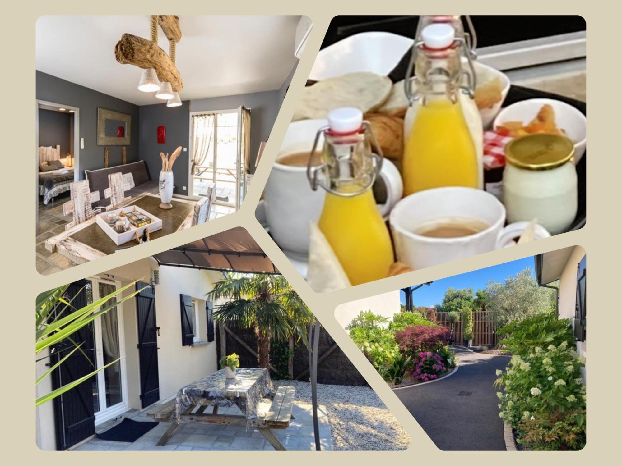 Charme & Confort- Les Cottages Du Bassin D'Arcachon- Petit-Dejeuner Sur Demande - Nuitee, Court Sejour, Semaine Gujan-Mestras Exterior foto